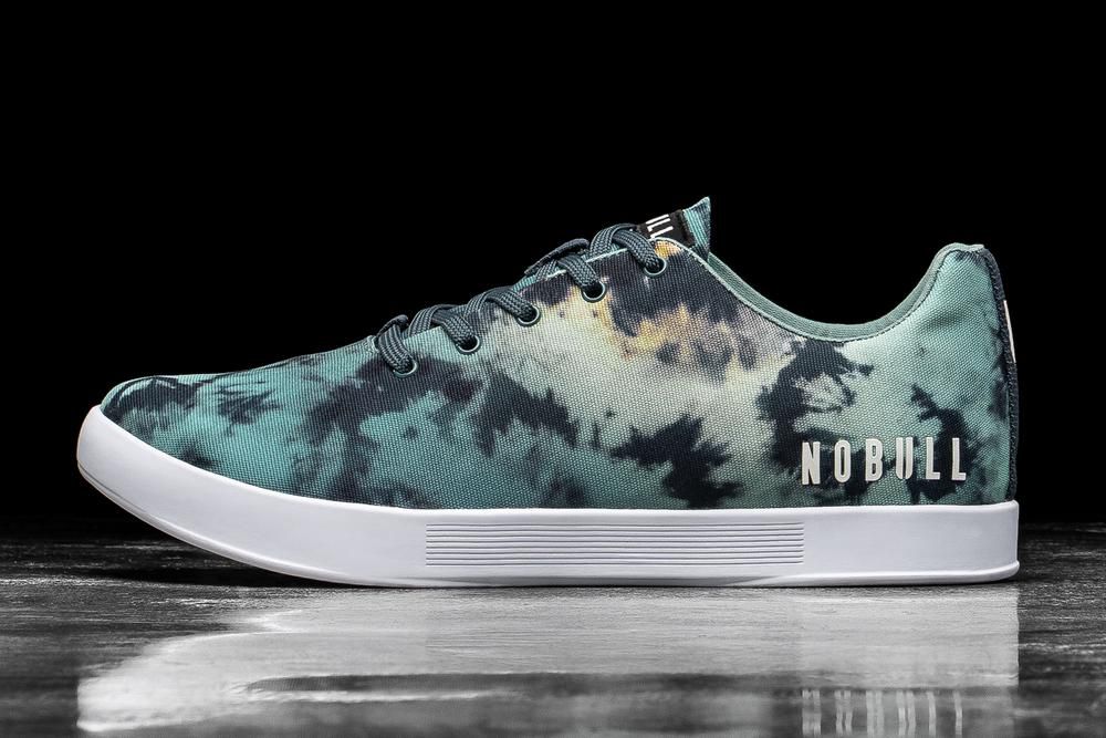 NOBULL Patike Za Trening Muške - Nobull Teal Tie-Dye Canvas Plave Tie-Dye (807416-VLI)